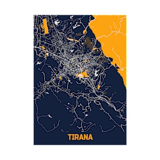 Tirana - Albania Bluefresh City Map T-Shirt