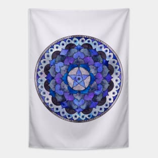 Star Mandala Storm Tapestry