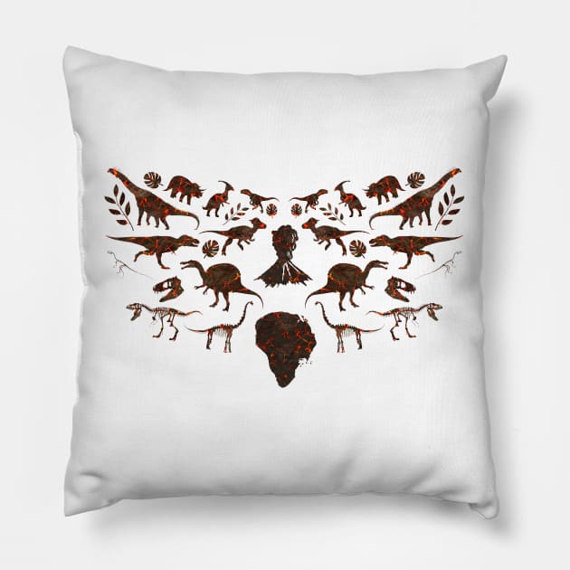 Fallen Kingdom Tribal Pillow by JurassicArt