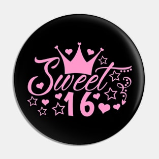 Sweet 16 - Baby Pink Pin