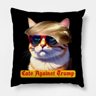 Cats Against Trump Pillow