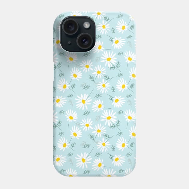 Daisy Floral Pattern Phone Case by Printable Pretty