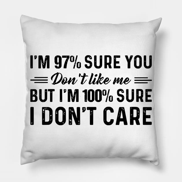 I'm 97% sure you don't like me but i'm 100% sure Pillow by ninishop