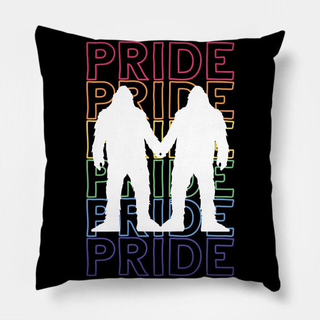 Pride Bigfoot Pair Pillow by TheMavenMedium