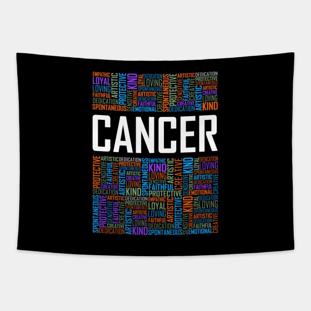 Cancer Zodiac Tapestry by LetsBeginDesigns