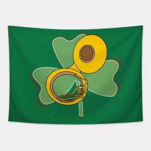 Shamrock Tuba Tapestry