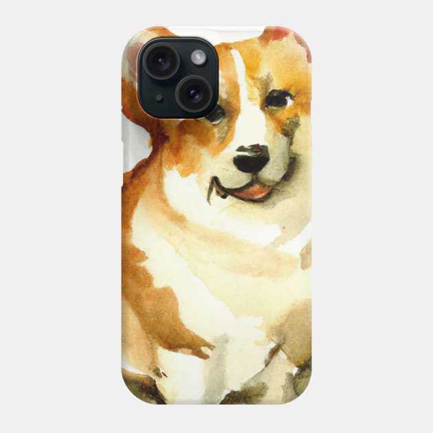 Pembroke Welsh Corgi Watercolor - Gift For Dog Lovers Phone Case by Edd Paint Something