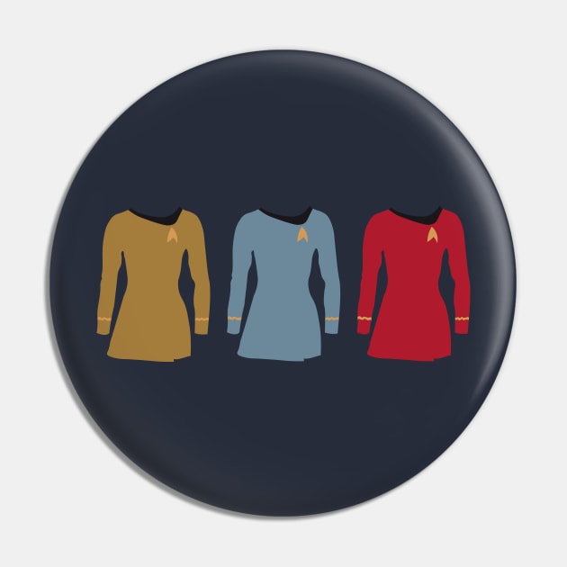 Star Trek Dress Colours Pin by AquaMockingbird