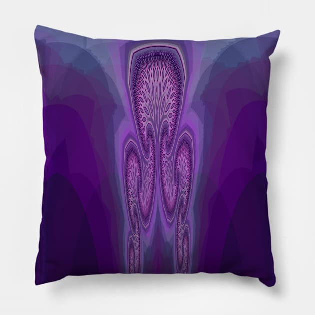 pinky purple up and over design Pillow by mister-john