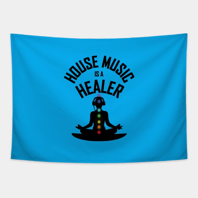 House Music Is A Healer Tapestry by eighttwentythreetees