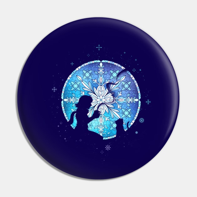 Vitral Snow Flakes Pin by Tobe_Fonseca