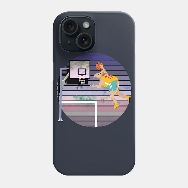 Basketball Kangaroo Phone Case by momomoma