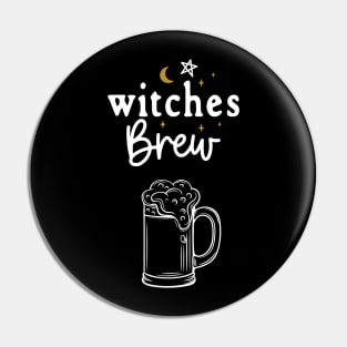 Witches Brew with Celestial Design and Beer Mug Pin