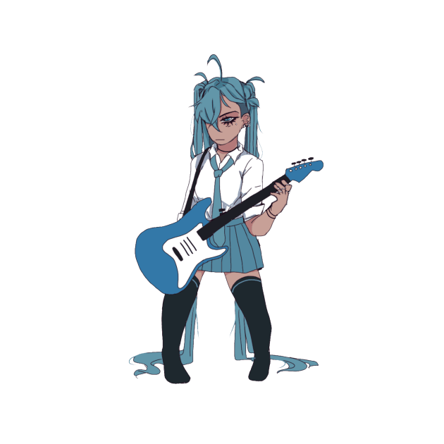 Grunge Miku by kilobaxi