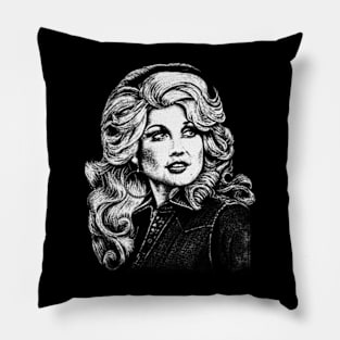 Retro Dolly Parton Pillow