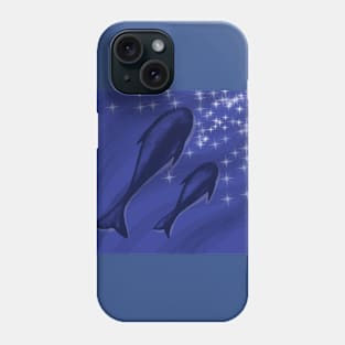 Whale and star Phone Case