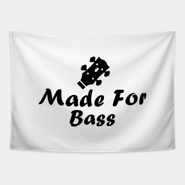 Made For Bass Logo (Black) Tapestry by Made For Bass