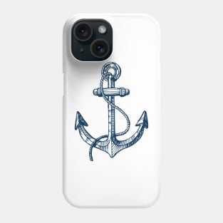 Anchor and steering wheel Phone Case