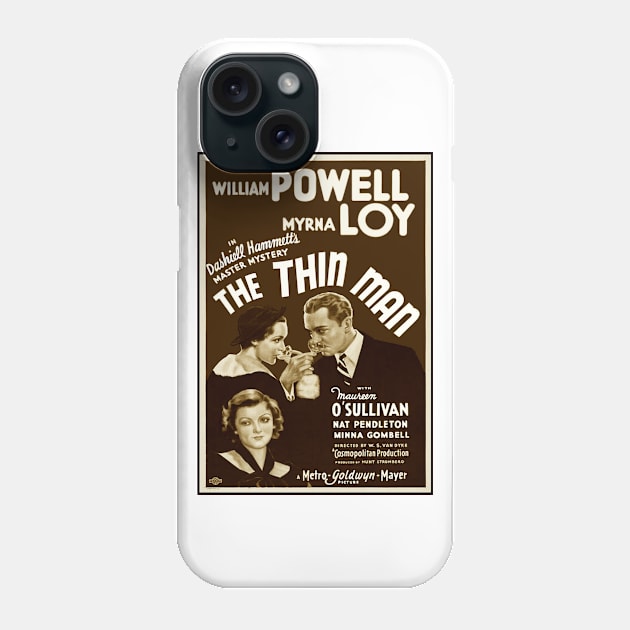 The Thin Man (Sepia) Phone Case by Vandalay Industries