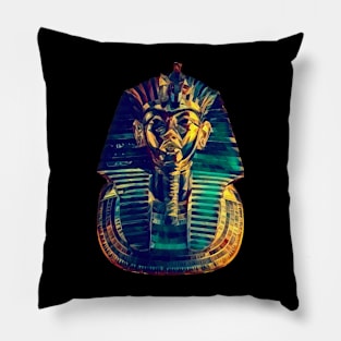 Mask of Tutankhamun Polypaint Pillow