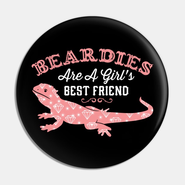 Beardies Are A Girl's Best Friend Pin by maxdax