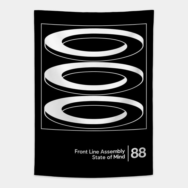 Front Line Assembly / Minimalist Graphic Artwork Tapestry by saudade