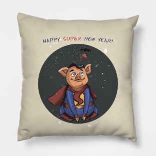 Happy Super New Year Pillow