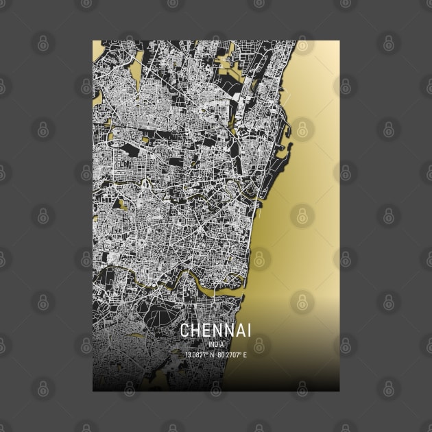 Chennai city map by MapCarton