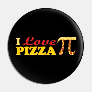 I Love Pizza - Pi Symbol Pin