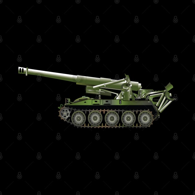 M110A2 Self-Propelled Howitzer wo TxtX 300 - Left by twix123844