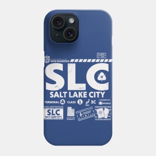 Vintage Salt Lake City SLC Airport Code Travel Day Retro Travel Tag Phone Case