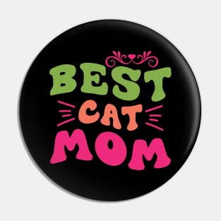 Best Cat Mom T-shirt Pin