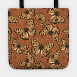 Peacock pansy butterfly 2 Tote