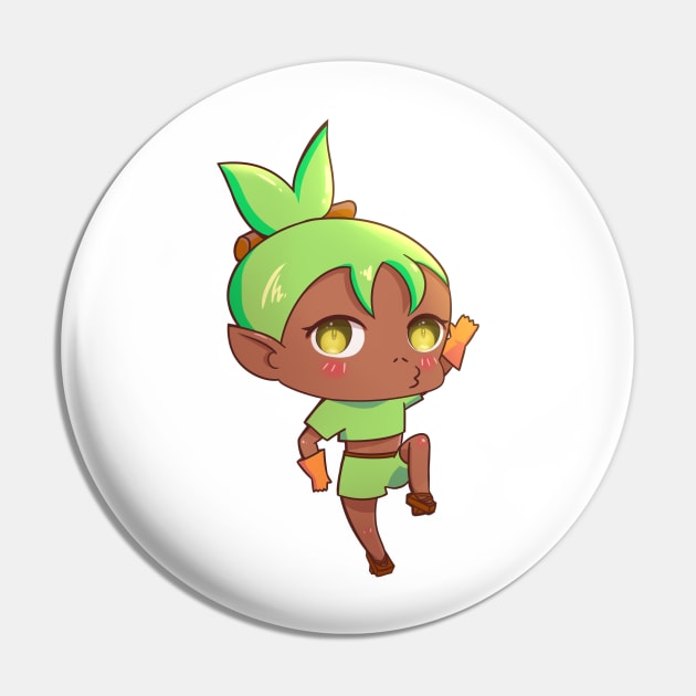 Grookey Pokemon Sword and Shield Starter Pokemon Chibi Gijinka Pin by hitoridraws