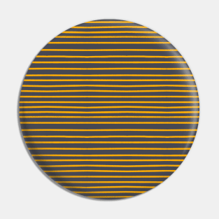 Yellow stripes on inkwell grey Pin