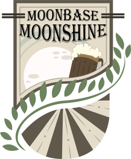 Moonbase Moonshine Vintage Beer Label Magnet