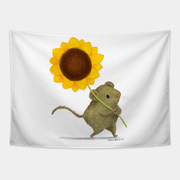 Bavarian Pine Vole with a Sunflower Tapestry by julianamotzko