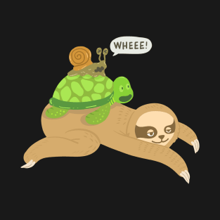 Sloth Turtle Snail T-Shirt