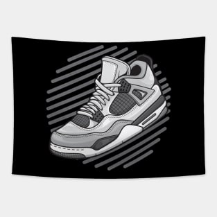 AJ 4 Retro Military Black Sneaker Tapestry