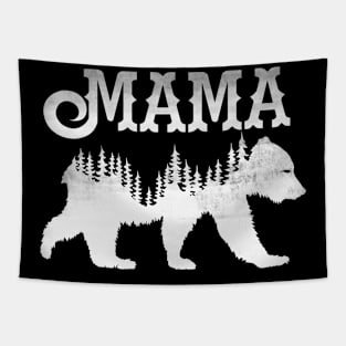 Mama Bear (White) Tapestry