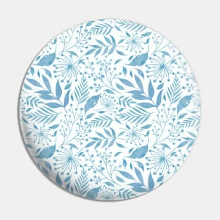 Blue foliage Pin