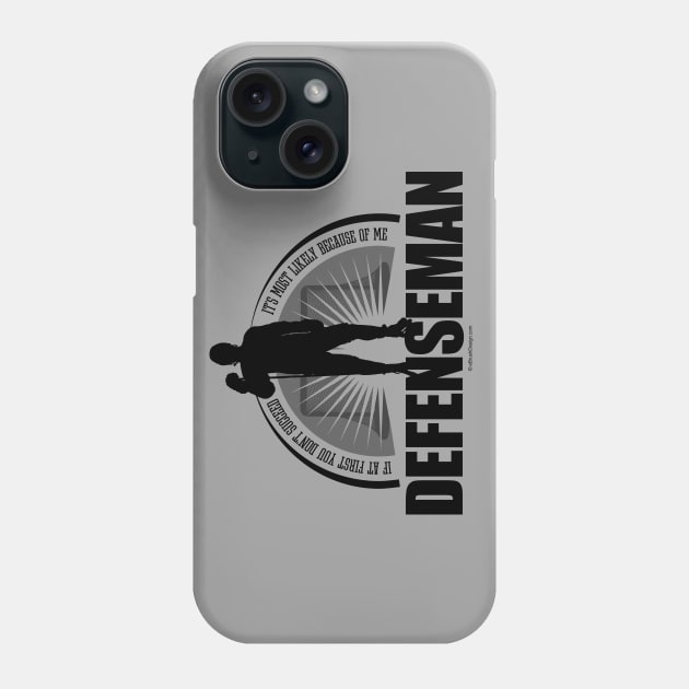 Hockey Defenseman Phone Case by eBrushDesign