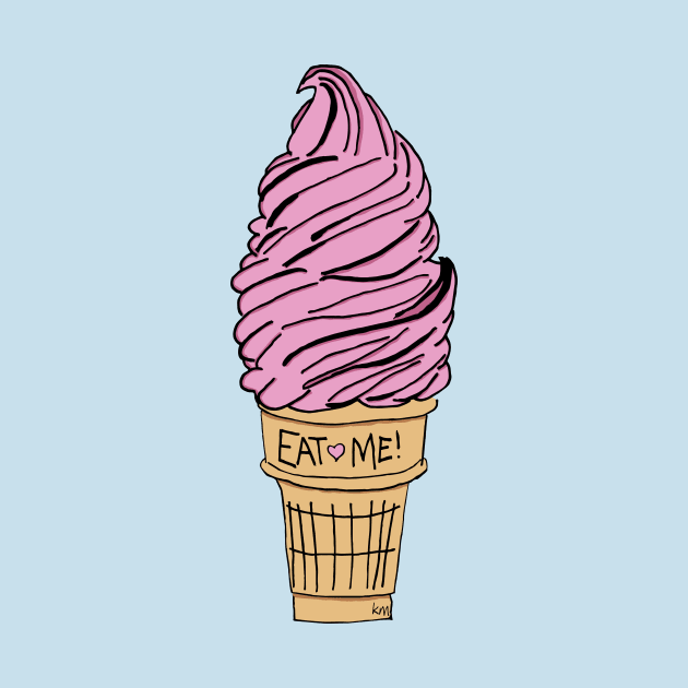 Eat Me Ice Cream Cone by Katherine Montalto