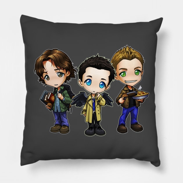 Chibi Team Free Will Pillow by theghostfire