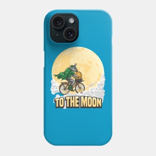 Bitcoin to the moon Phone Case