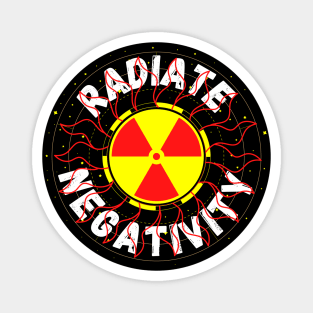 Radiate Negativity - Shining radiating sun Magnet
