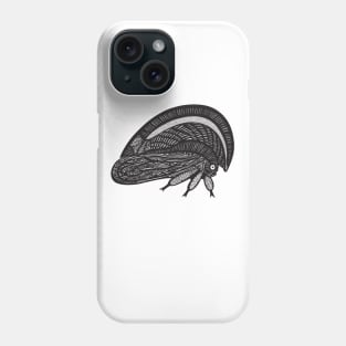 Treehopper - Membracis Bucktoni - cute bug - light colors Phone Case