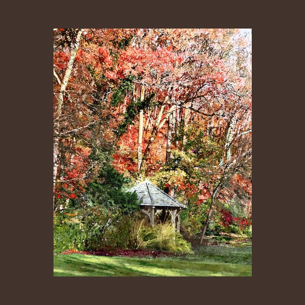 Gazebo in Autumn Garden by SusanSavad