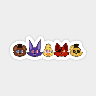 FNAF 1 Line Up Magnet