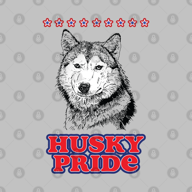 Husky Pride, Husky Fan, Husky Mascot Design, Love Huskies Husky